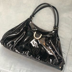 GUCCI Ring patent leather hobo (vintage)